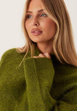 Slfmira Mohair Ls Knit High_x0