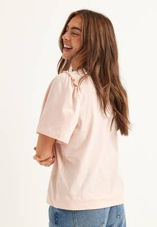 Slfpenelope 2/4 RUFFLE TEE NOOS