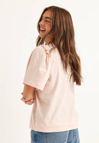 Slfpenelope 2/4 RUFFLE TEE NOOS