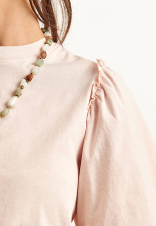 Slfpenelope 2/4 RUFFLE TEE NOOS