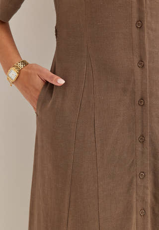 Slfviva Regular Linen Blend Dress