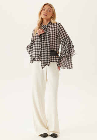 Vmsia Ls Flounce Top