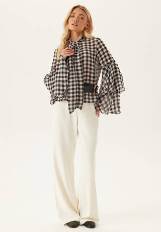 Vmsia Ls Flounce Top