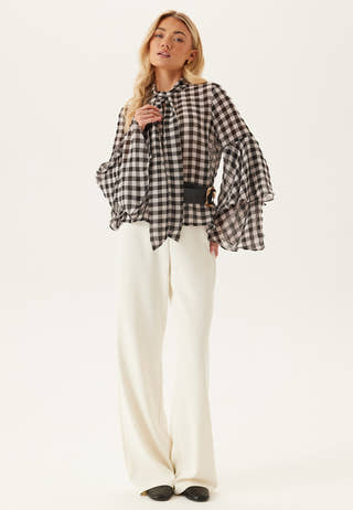 Vmsia Ls Flounce Top