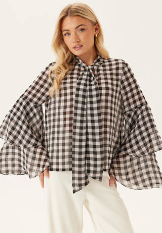 Vmsia Ls Flounce Top