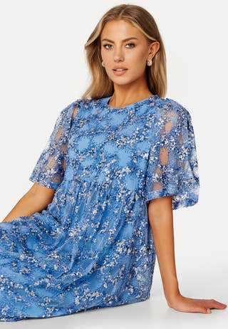 Justine 2/4 Midi Sequins Dress