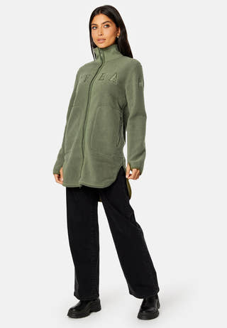 Long Pile Zip Sweat