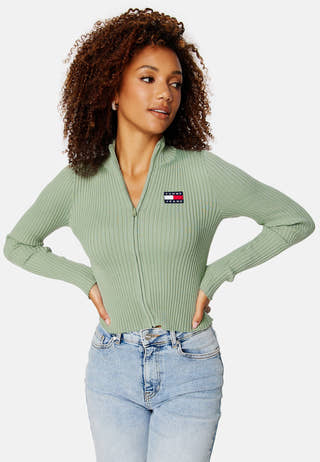 Badge Zip Trhu Sweater