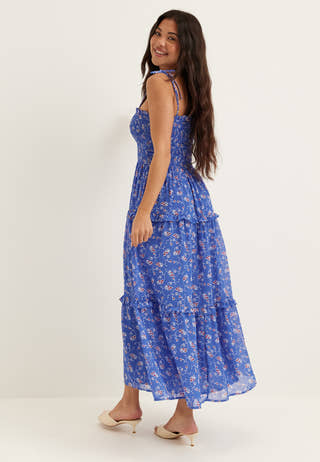 Tjw Aop Chiffon Maxi Dress Ext