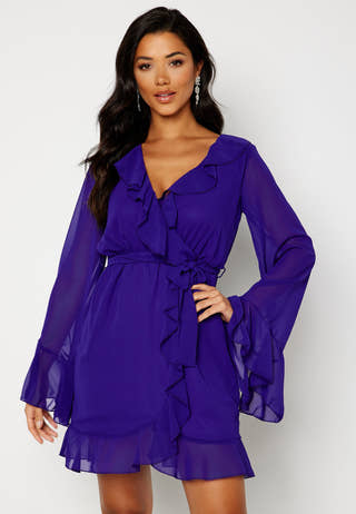Ana LS Wrap Dress