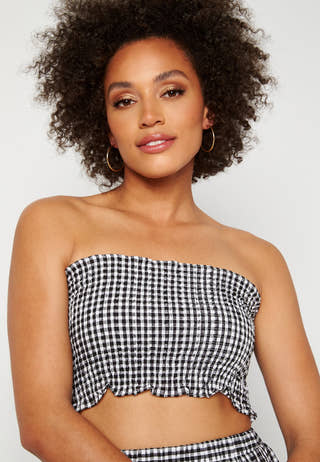 Smock Top Skirt Set