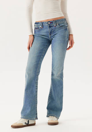 Becca Mid Rise Boot Cut Big T