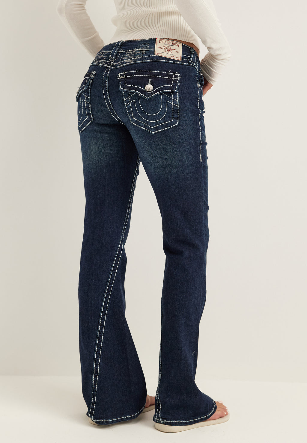 True religion – Joey Lr Flare Lurex Big T Flap – Jeans