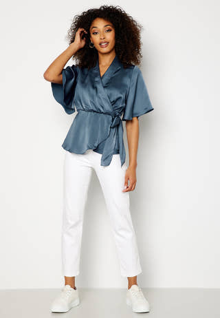 Amelia S/S Wrap Top