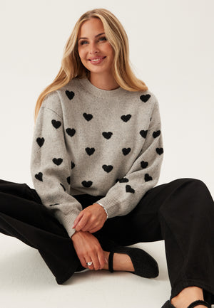 Awheart Ls O-neck Knit