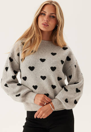 Awheart Ls O-neck Knit
