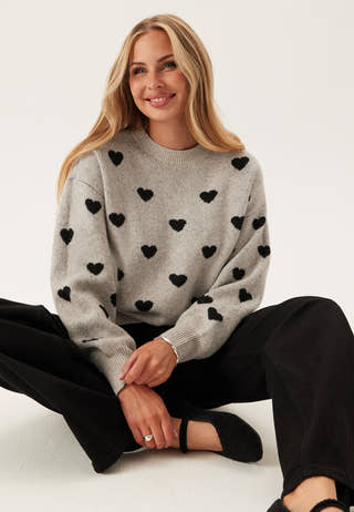 Awheart Ls O-neck Knit