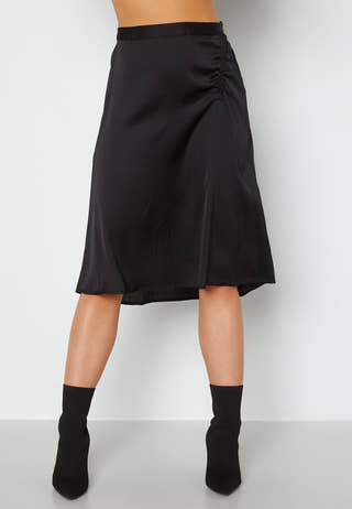 Cristy H/W Rouching Slit Skirt