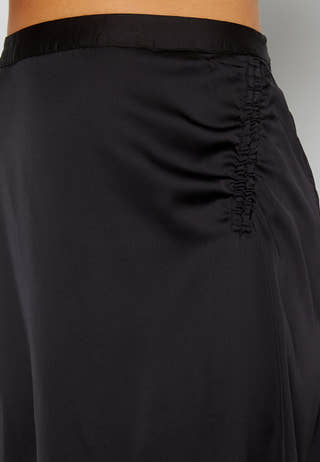 Cristy H/W Rouching Slit Skirt