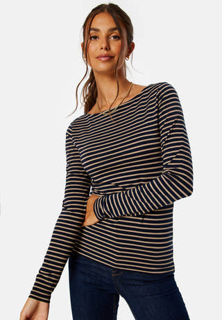Fiona LS Boatneck Top