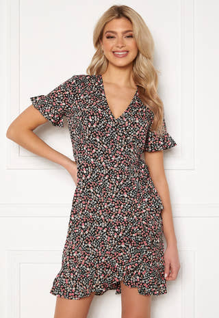 Henna 2/4 Wrap Frill Dress