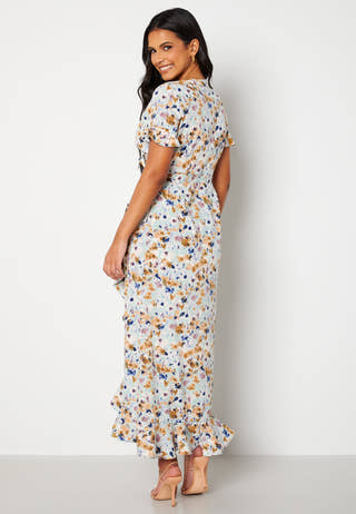 Henna 2/4 Wrap Long Dress