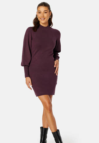 Holly Karispuff LS Highnk Dress