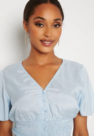 Kamilie 2/4 V-Neck Smock Top