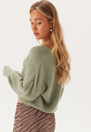 Vmlea LS V-Neck Cuff Cardigan
