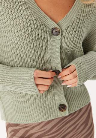 Vmlea LS V-Neck Cuff Cardigan