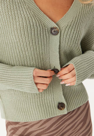 Vmlea LS V-Neck Cuff Cardigan