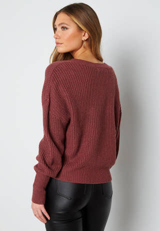 Vmlea LS V-Neck Cuff Cardigan