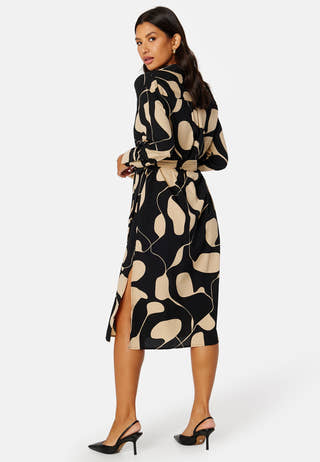 Lydia LS Calf Shirt Dress