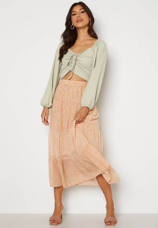 Minna AOP Ankle Skirt