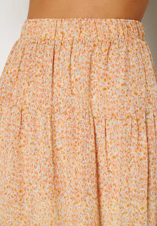 Minna AOP Ankle Skirt