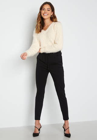 Poilu V-Neck Blouse