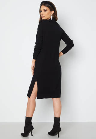 Saba LS Collar Below Knee Dress