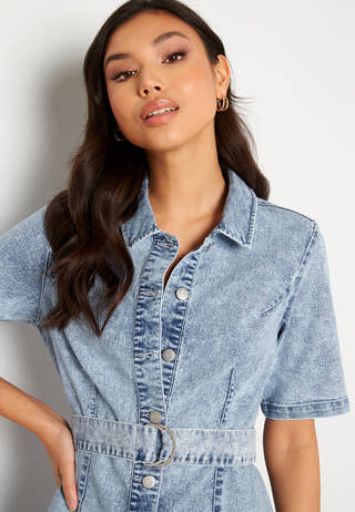 Say BLK Denim Dress
