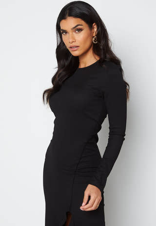 Sie L/S Detail Calf Dress