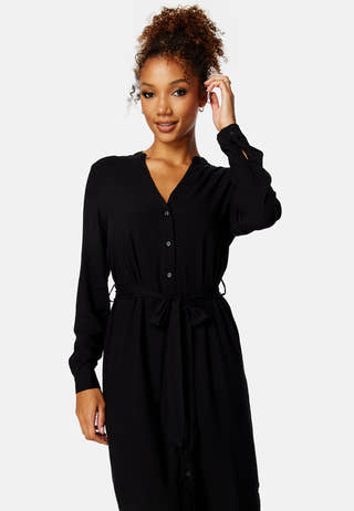 Vica LS Shirt Calf Dress
