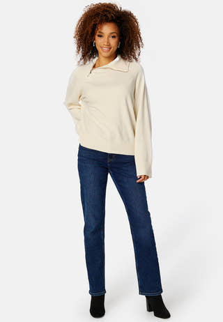 Vivian High Neck Half Zip Knit