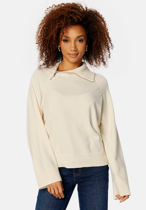 Vivian High Neck Half Zip Knit
