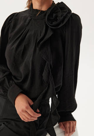 Vmbailey Ls Frill Top Wvn