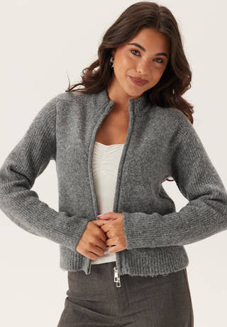 Vmbang Ls High Neck Zip Cardig