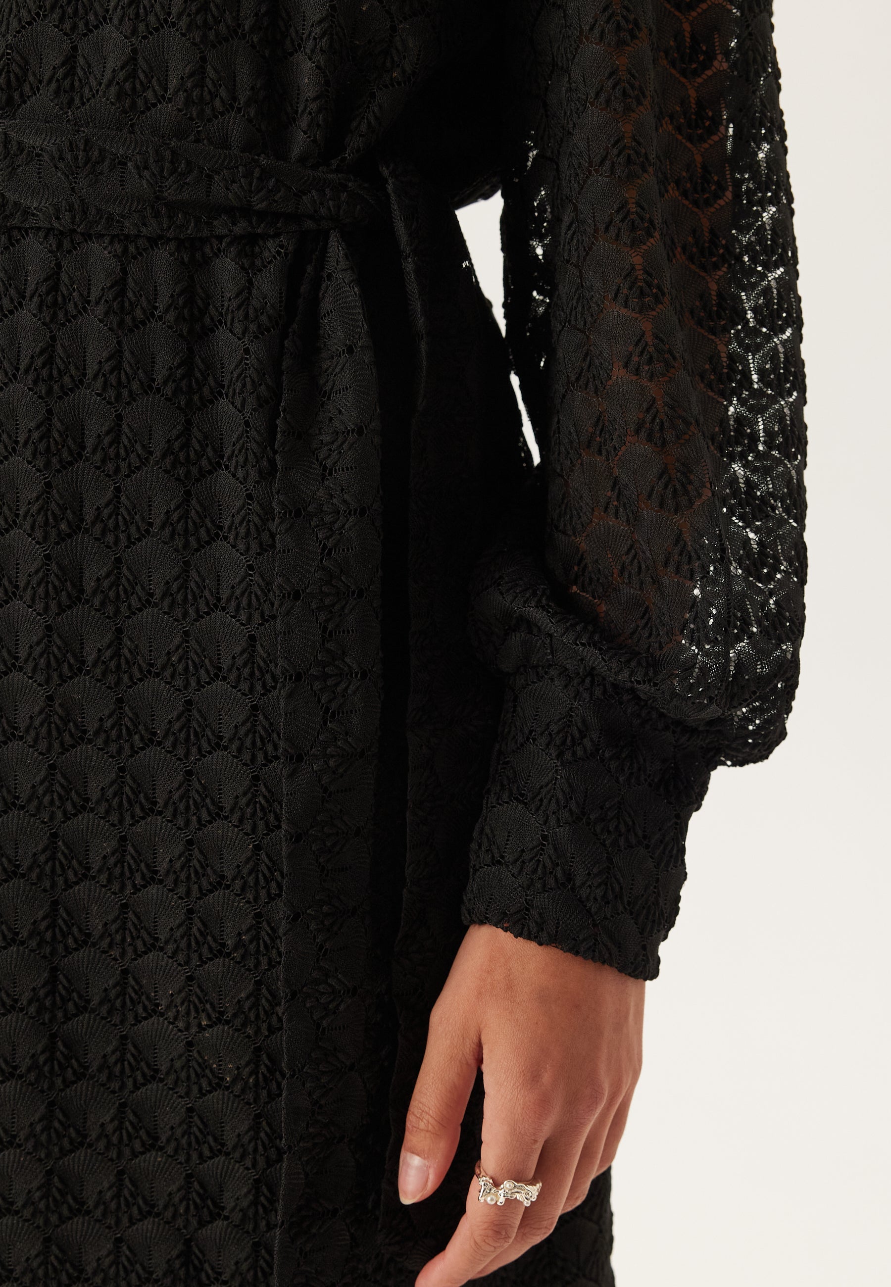 Vero moda Vmbecca Ls O-neck Lace Dress Black Black Vero moda Vmbecca Ls O-neck Lace Dress Black Black