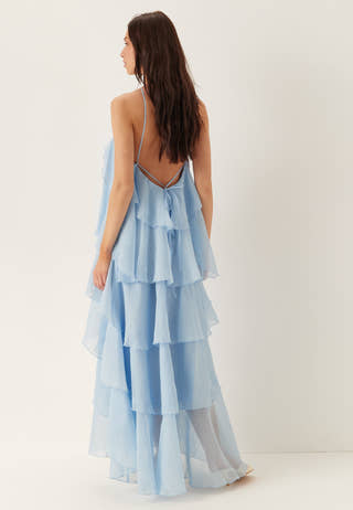 Vmdelilah Sl Halter Ruffle Dress