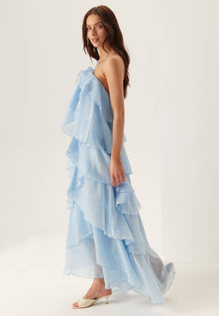 Vmdelilah Sl Halter Ruffle Dress