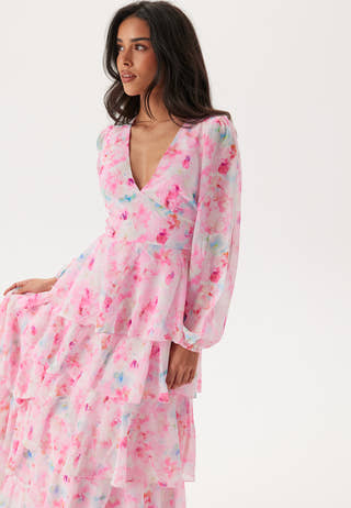Vmfelicia Ls Ruffle Maxi Dress