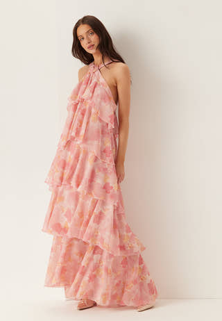 Vmfelicia Sl Ruffle Maxi Dress