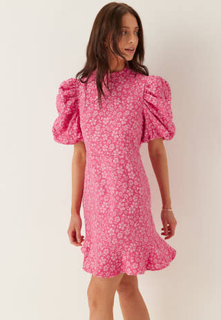 Vmfiona Ss High Neck Short Dress